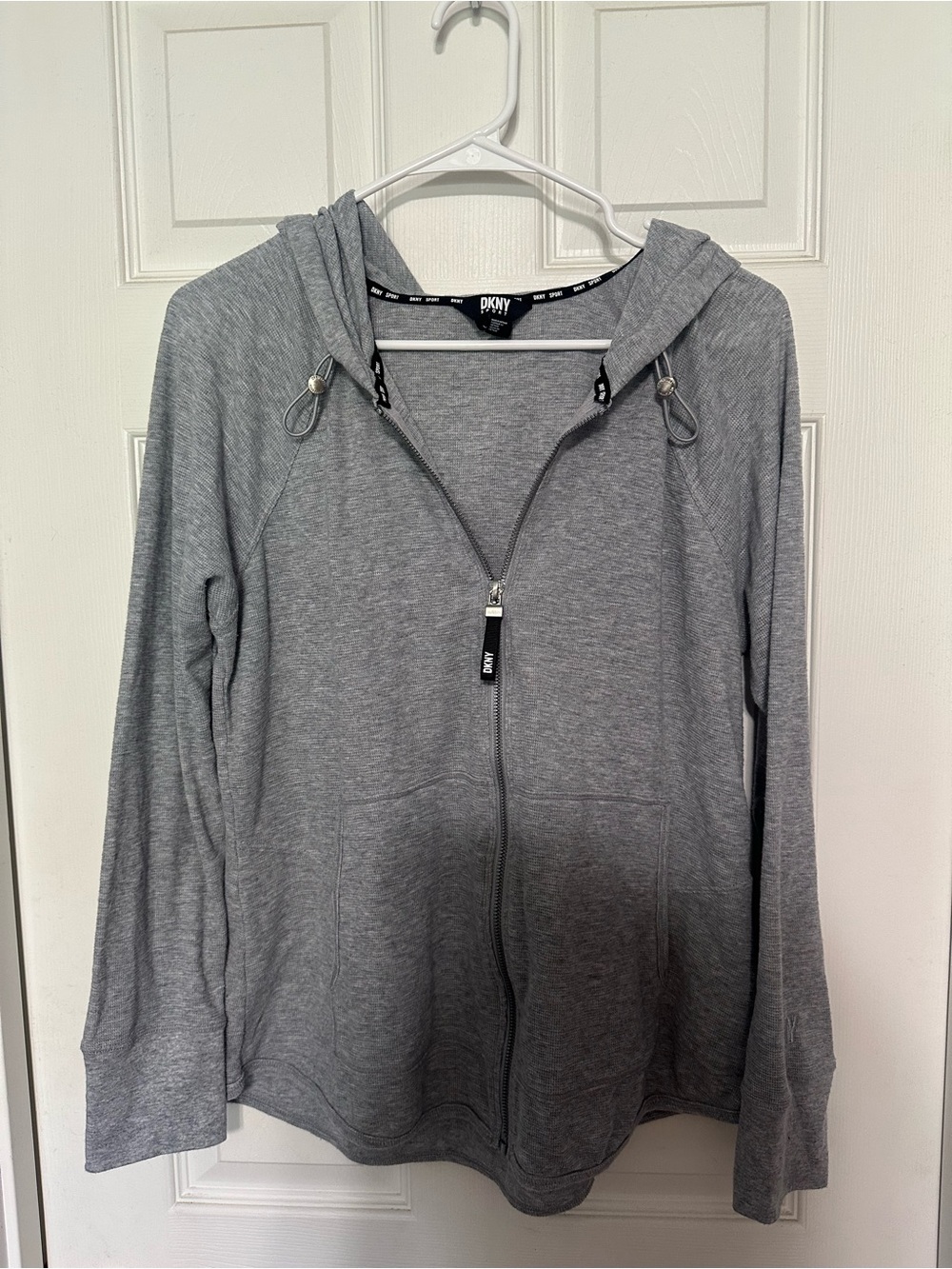 DKNY Sport Light Gray Zip Hoodie